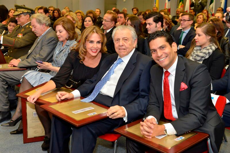 Ismael Cala, Don Sadia Cohen y Lourdes Ubieta
