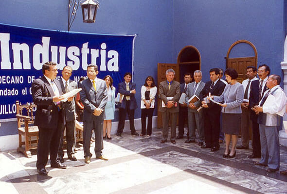 Juntas directivas del diario La Industria y la OPI