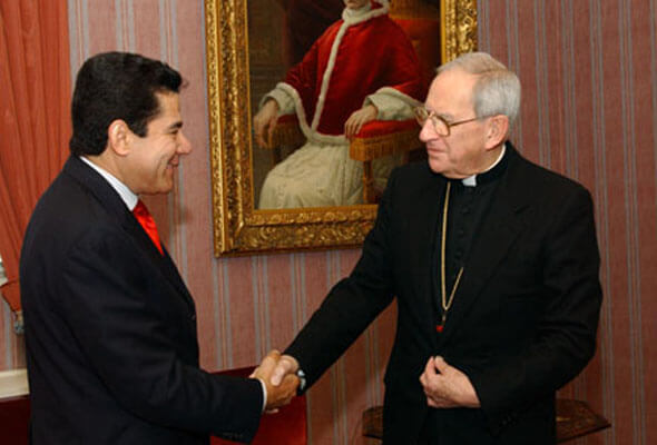 El Nuncio Apostólico del Vaticano en Estados Unidos, Monseñor Gabriele Montalvo